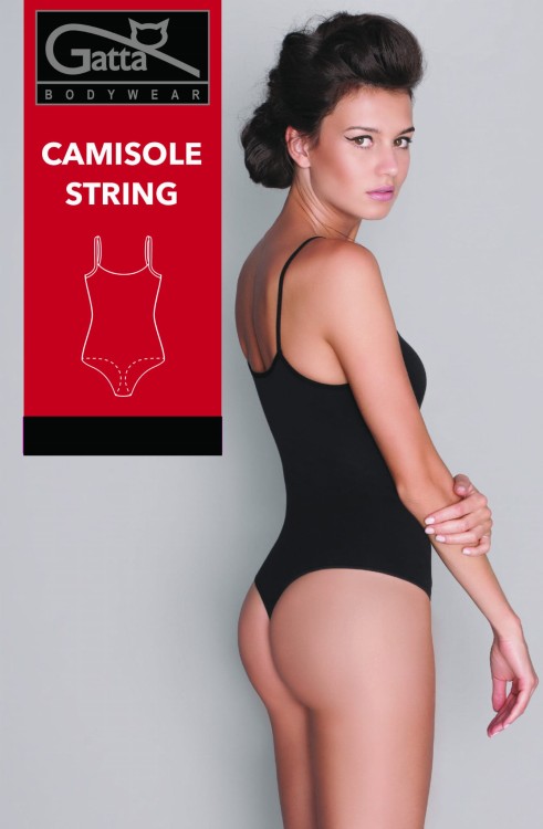 Body damskie ,dół stringi ,wąskie ramiączka ,kolor biały,kolor czarny  CAMISOLE -www.karofhu.pl