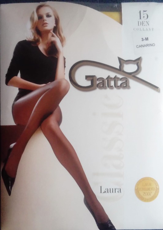 Rajstopy-damskie-Laura-15-den-kolor żółty-