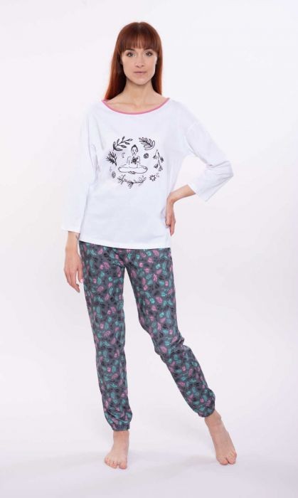 pizama-damska-Yoga-3-4-rekaw-3-4-spodnie-długie-new