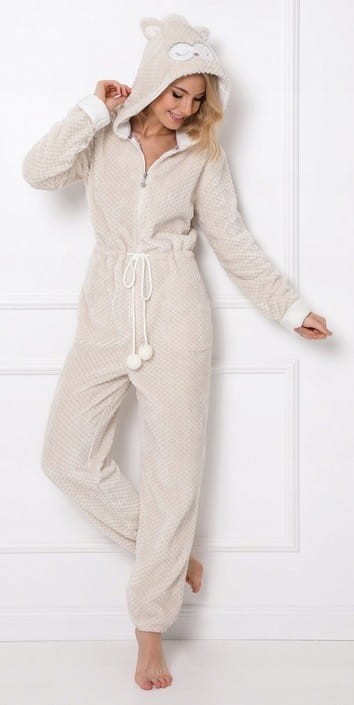 kombinezon-damski-sowa-welur-jasny-beż