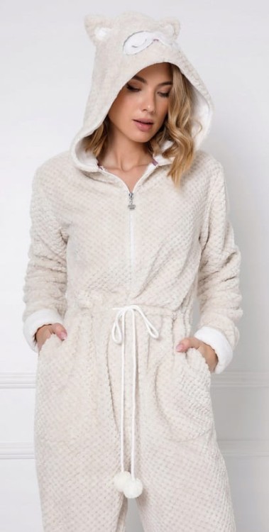 kombinezon-damski-sowa-welur-jasny-beż