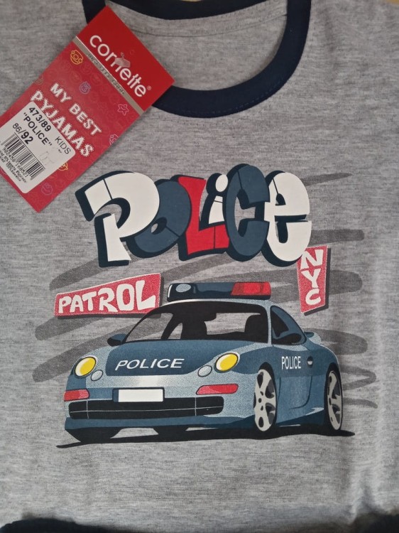 pizamka-chłopięca-polcja-krótki-rekaw-spodnie-roz 86-92-