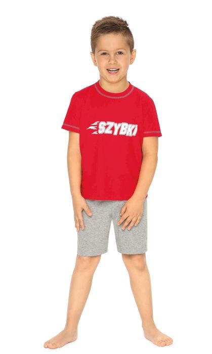pizama-chlopieca-Szybki-krótki-rekaw-spodnie