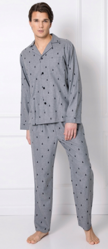 pizama-meska-swiateczna-rozpinana-długi-rekaw