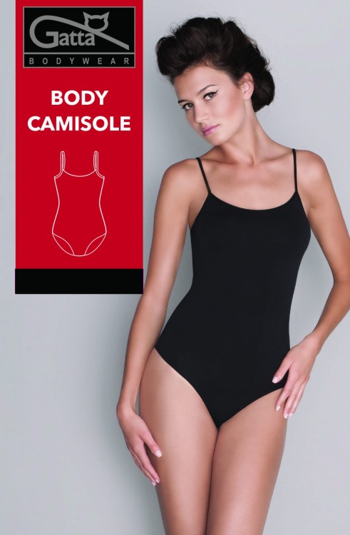 BODY  damskie bez szwów bocznych  ,wąskie ramiączka ,kolor biały ,kolor czarny CAMISOLE www.karofhu.pl